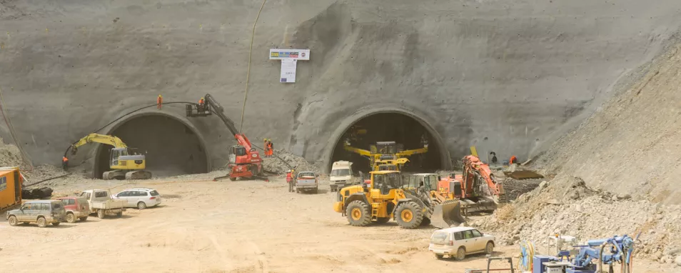 Tunnelbaustelle